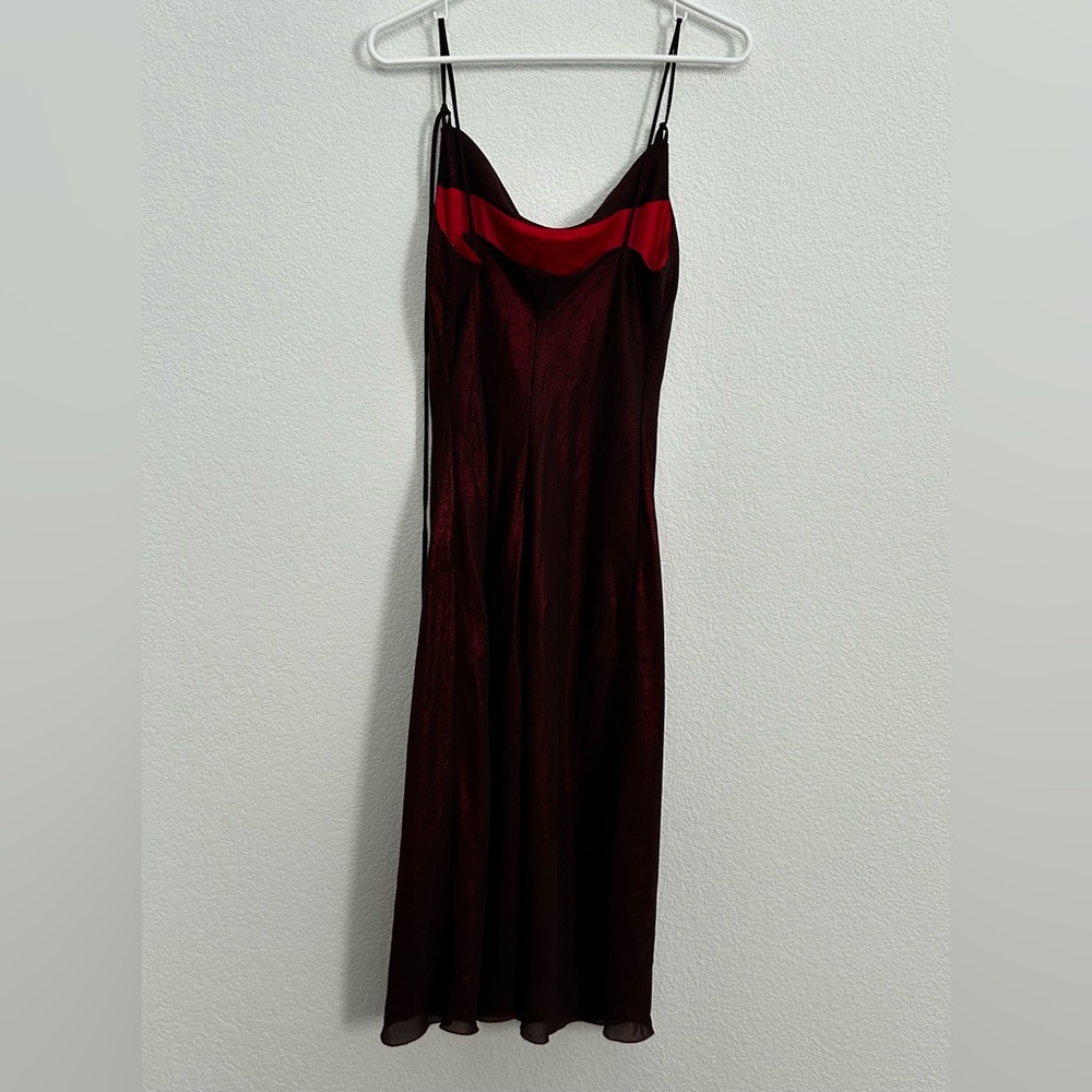 Jonathan Martin Red Dress Slip On Strappy Y2K Gothic Vampire - Picture 3 of 16